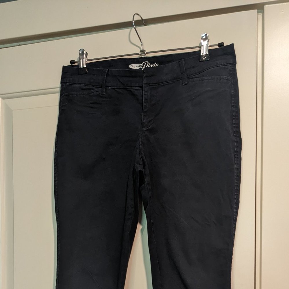 Navy Blue Pixie Ankle Pants